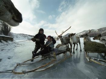 雅库茨克的游牧家庭